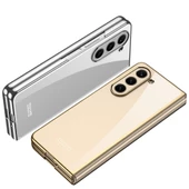 Z Fold 5  Uyumlu KılıfFull Camlı Kıpta Kapak - 5