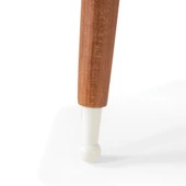 3'Lü Ahşap Yuvarlak Zigon Sehpa Ceviz Polen Lüx Ayaklı C8 - 5