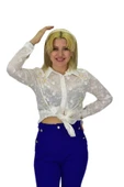 Kadın Brodeli Taşlı Bluz BGL-ST03720 thumbnail 6