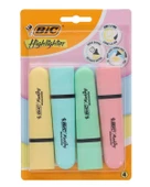 Bic Marking Flat Highlighter 4 lü Blister Pastel - 1