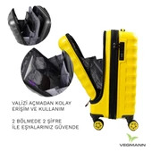 Vegmann Wave Laptop Bölmeli Sarı Kabin Boy Valiz - 1