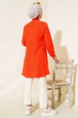 Fırfır Detaylı Tunik Oranj - 3