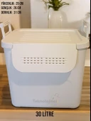 Motek MT-35 Mybox 30 Litre Kulplu Çok Amaçlı  Organizer Saklama Kutusu - 1