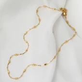 Küp Dorika Toplu 14 Ayar Altın Zincir Kolye thumbnail 2