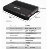 KUERL K-452B 4 Kanal Oto Amfi - 2
