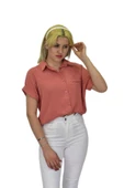 Kadın Ayrobin Kısa Kol Gömlek BGL-ST03695 thumbnail 4