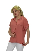 Kadın Ayrobin Kısa Kol Gömlek BGL-ST03695 thumbnail 9