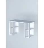 Moonlife Hipo Kitaplıklı Çalışma Masası Beyaz - 4