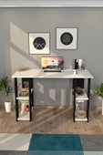 Moonlife Hipo Kitaplıklı Çalışma Masası Siyah - 2