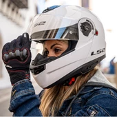 LS2 STROBE 2 BEYAZ KASK M - 6