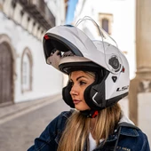 LS2 STROBE 2 BEYAZ KASK M - 10