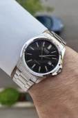 Casio CSISTE49 Kadranı Siyah Kordonu Gümüş Renk Hediye Paketli Erkek Kol Saati thumbnail 2