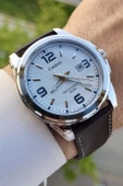 Casio CSISTE52 Kasası Gümüş Kordonu Kahverengi Renk 5 ATM Hediye Paketli Erkek Kol Saati thumbnail 2
