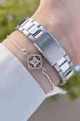 Casio CSISTE61 Rakamları ve Kordonu Gümüş Renk Hediye Paketli Kadın Kol Saati thumbnail 5