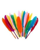 Bubu Karışık Renkli Tüy 20 li 20cm 3 lü Set - 2