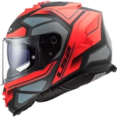 LS2 STORM 2 FASTER MAT KIRMIZI-TITANIUM KASK M - 4
