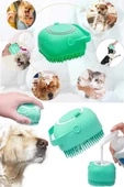 Şampuan Hazneli Kedi Ve Köpek Evcil Hayvan Yıkama Fırçası Silikon Evcil Hayvan Banyo Lifi 1 Adet thumbnail 4