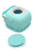 Şampuan Hazneli Kedi Ve Köpek Evcil Hayvan Yıkama Fırçası Silikon Evcil Hayvan Banyo Lifi 1 Adet thumbnail 5
