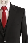 Yelekli Takım Elbise Slim Fit - 5
