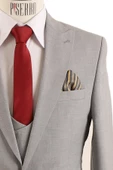 Yelekli Takım Elbise Slim Fit - 5