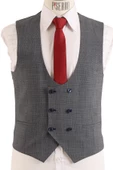 Yelekli Takım Elbise Slim Fit - 7