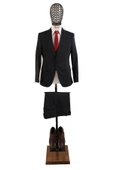 Slim Fit Yelekli Takım Elbise - 1