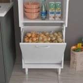 MODİLAYN Gamzem MUTFAK 55x138 cm Mutfak Erzak Kiler Depolama Düzenleyici Dolabı - 6