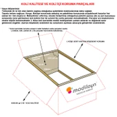 MODİLAYN Gamzem MUTFAK 55x138 cm Mutfak Erzak Kiler Depolama Düzenleyici Dolabı - 7