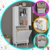 MODİLAYN Gamzem MUTFAK 55x138 cm Mutfak Erzak Kiler Depolama Düzenleyici Dolabı - 1