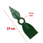 Metal Çapa Bahçe Çapası Çift Taraflı Sivri Düz Hobi Çapa 27 cm Demir Döküm - 2
