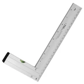 Alüminyum L Gönye Su Terazili Cetvel Kaynak Kaynakçı Marangoz Gönyesi 250 mm - 5