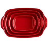 Emile Henry Fırın Kabı Dikdörtgen 22 x 14 cm Kırmızı/Burgundy - 1