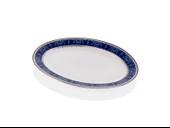 Joy Carmen Blue Banube Küçük Kayık Tabak 20x14 Cm - 1