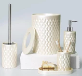 Selim Dekor Glowing Banyo Seti İnci thumbnail 1