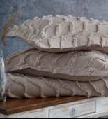 Nazik Home Terra Yatak Örtüsü Tek Kişilik-Vizon - 3
