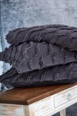 Nazik Home Terra Yatak Örtüsü Çift Kişilik-Antrasit - 3