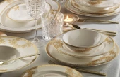 Lucky Art Royal Canterbury Liberty Gold 72 Parça Yemek Takımı - 1