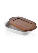 The Mia Woody Kapaklı Fırın Kabı 36x22 cm - 2