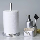 Selim Dekor Leaf Sıvılı Süngerlik Gümüş - 3