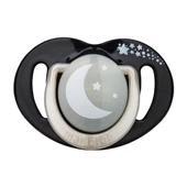 Mamajoo Sterilizasyon & Saklama Kutulu Black & Pearl Desenli İkili Ortodontik Emzik Gece & Gündüz / 6 Ay+ thumbnail 2