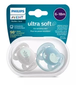 Philips Avent Ultra Soft Yumuşak 2li Emzik 6-18 Ay - SCF091/15 thumbnail 2