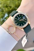 Daniel Klein DKISTE1203 Kasası Gold Kordonu Yeşil Renk Hediye Paketli Kadın Kol Saati ve Bileklik - 4