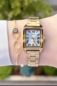 Casio CSISTE68 Gold Renk Hediye Paketli Kadın Kol Saati thumbnail 3