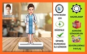 Bayan Doktor Karikatür Biblo,Sevgiliye Hediye,Doğum Günü Hediyesi - 1