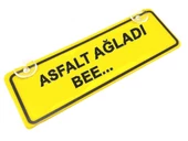 Asfalt Ağladı Bee Sök-Tak Pratik yeni nesil Sarı Dekor Plaka - 1