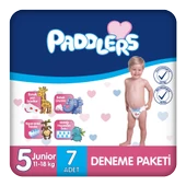 Paddlers Bebek Bezi 5 Numara Mini 7 Adet (11-25 Kg) Deneme Paketi - 1