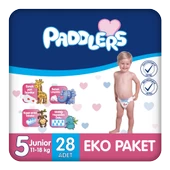 Paddlers Bebek Bezi 5 Numara Junior 28 Adet (11-18 Kg) Eko Paket - 1