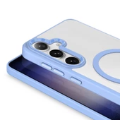 Samsung Galaxy S24 Plus Kılıf Magsafe Şarj Özellikli Krom Magsafe Silikon Kapak thumbnail 1