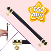 Sarmaşık Kulp Siyah Altın Gold 160 mm Kulp Mobilya Mutfak Dolabı Çekmece Dolap Kapak Kulpu Kulbu Metal Kulpları thumbnail 1