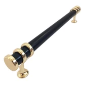 Sarmaşık Kulp Siyah Altın Gold 160 mm Kulp Mobilya Mutfak Dolabı Çekmece Dolap Kapak Kulpu Kulbu Metal Kulpları thumbnail 5